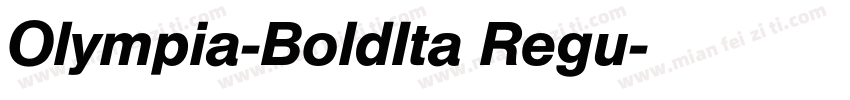 Olympia-BoldIta Regu字体转换